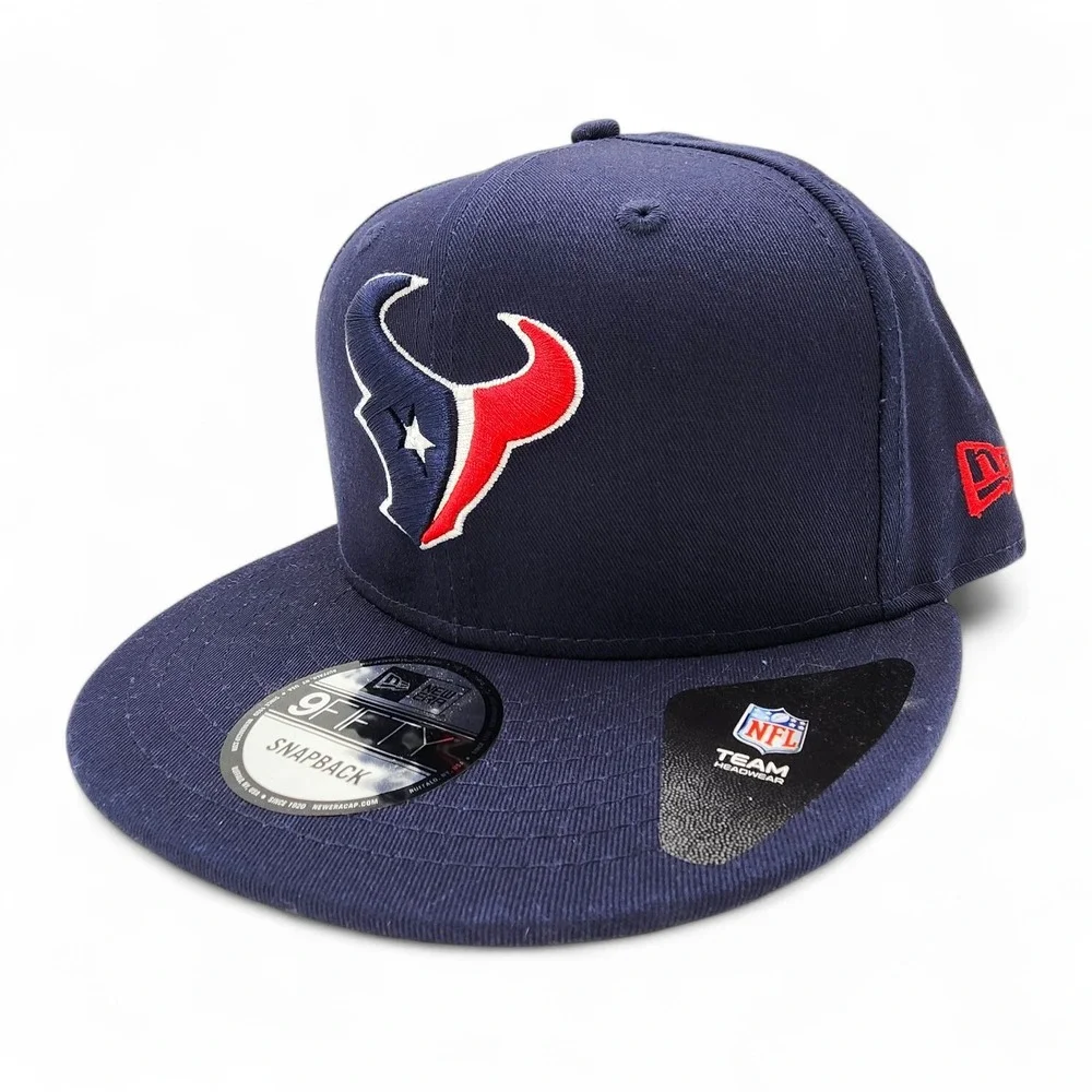 New Era Houston Texans 9Fifty Snapback Hat Blue Adjustable Classic Logo Cap‎ NEW